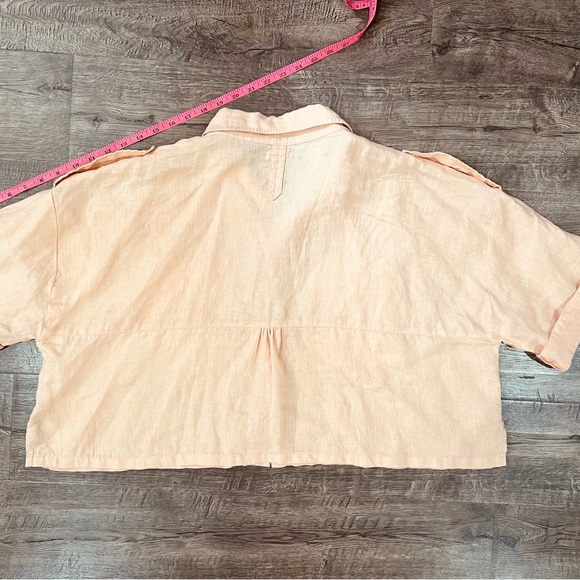 ACACIA swim Della crop camp shirt Size small - Picture 3 of 3